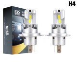 Cumpara ieftin Set becuri mini LED E4P H4, 12V, 50W,15000lm, 6500K, Canbus