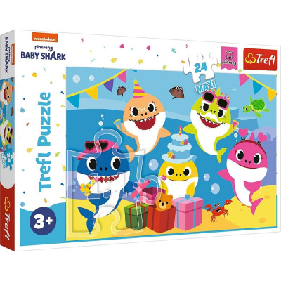 Puzzle Trefl 24 Maxi Happy Baby Shark foto