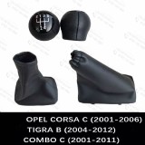 Nuca schimbator 5 viteze Opel Corsa C,Combo + manson si husa frana mana