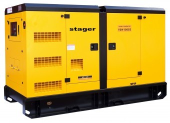 Stager YDY100S3 Generator insonorizat diesel trifazat 91kVA, 131A, 1500rpm foto