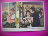 HOPCT 6372 LA EXPOZITIA DE PAPUSI ANVERS -1934-REGINA ASTRID-FAMILIA REGALA BELGIA-CROMO LITHO-CIOCOLATA COTE D&#039;OR, Necirculata, Printata