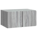 vidaXL Oglindă TV montată pe perete Sonoma gri 59,5 x 41 x 30 cm 898341