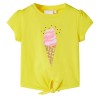Tricou pentru copii, galben, 140 11248, vidaXL
