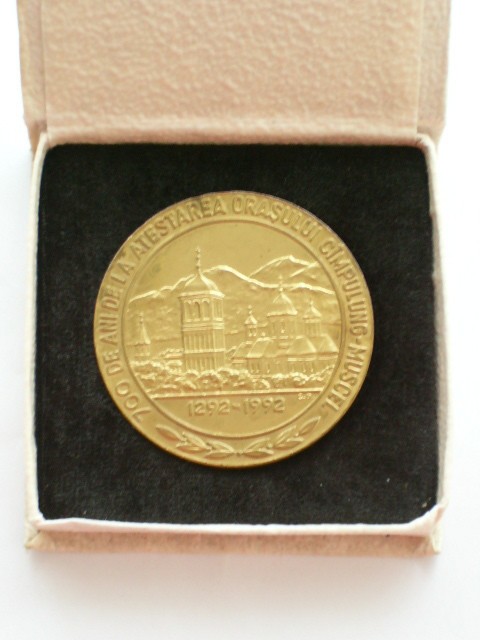 QW4 18 - Medalie - tematica istorie - Campulung Muscel - 700 ani - Negru Voda