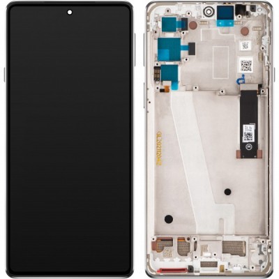 Display cu Touchscreen Motorola Edge 20, cu Rama, Argintiu (Frosted White), Service Pack 5D68C19194 foto