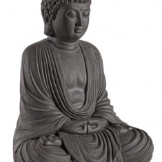 Decoratiune Pattaya Buddha Seated, Bizzotto, 33.5x25x42 cm, antracit