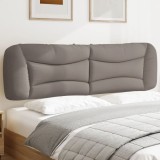 VidaXL Pernă pentru tăblie de pat, gri taupe, 180 cm, material textil