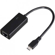 Adaptor Hama USB 3.1 Type C - Ethernet Gigabit Negru foto