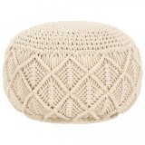 VidaXL Taburet lucrat manual, 45x30 cm, iută