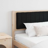 VidaXL Tăblie tapițată Maro 200 cm Lemn de pin masiv și stofă 879046