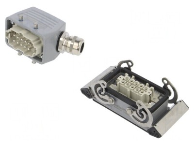Set Conector HDC Tată-Mamă Soclu-Mufă 10 Pin foto