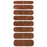 Stickere nail art - roşu şi auriu, INGINAILS