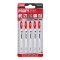 Panza, lama, fierastrau pendular, pentru lemn, dinti orientati in jos, prindere tip T, set 5 buc,&nbsp;100 mm, Beorol