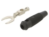 Conector mufă tip furcă 60V negru 2,5mm&sup2; Hirschmann T&amp;M
