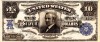 10 dolari 1908 Reproducere Bancnota USD
