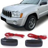 Indicatori laterali cu LED, bara de lumini, negri, potriviti pentru Jeep Liberty 08-12 si Grand Cherokee 3 05-10 Performance AutoTuning