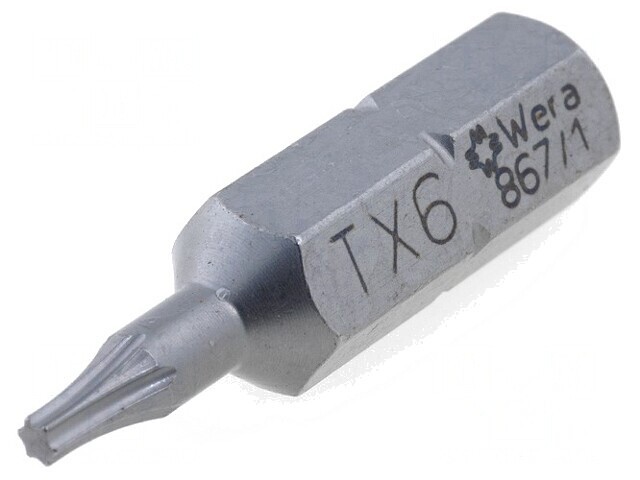 Capăt de şurubelniţă Torx TX06 25mm