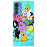 Husa compatibila cu Motorola G100 model Adventure time fist bump, Silicon, TPU, Viceversa, Transparent, Carcasa