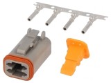 Conector DT Mamă 4-Pin Crimpat pentru Cablu-Cablu