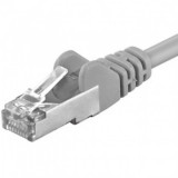 Cablu de retea SFTP cat 6A 0.25m Gri, sp6asftp002, Oem