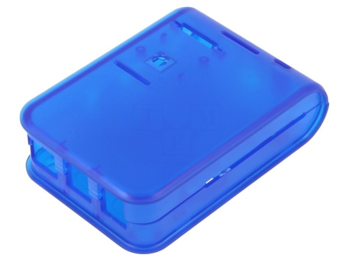 Carcasă ABS albastru pentru Raspberry Pi 2