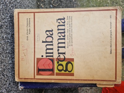 Limba germană cls XI vintage foto