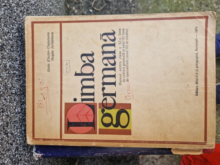 Limba germană cls XI vintage
