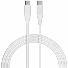 Cablu de date si incarcare Allity AUC-02 USB-C to USB-C 100W 1m Alb