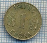 AX 268 MONEDA - ISLANDA - 1 KRONA -ANUL 1962 -STAREA CARE SE VEDE, Europa