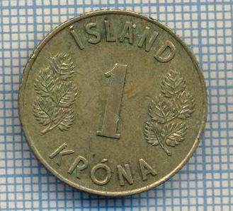 AX 268 MONEDA - ISLANDA - 1 KRONA -ANUL 1962 -STAREA CARE SE VEDE foto