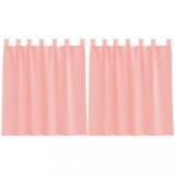 Cumpara ieftin Perdele Voile cu Bucle 2 buc Roz 140x140 cm