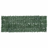 Cumpara ieftin Paravan de balcon, frunze verde inchis, 300x100 cm