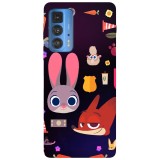 Husa compatibila cu Motorola Moto G50 model Zootropolis pattern, Silicon, TPU, Viceversa, Transparent, Carcasa