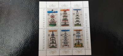 DDR-Craciun 1987 ,arta,- bloc nestampilat-MNH (W1) foto