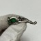 BROSA ARGINT 830 + Green Agate - Georg Jensen - Denmark - 1904 -1908 !