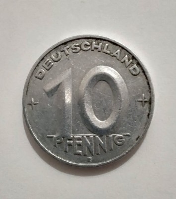 Germania - 10 Pfennig 1952 E foto