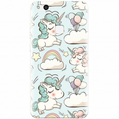 Husa silicon pentru Huawei P10 Lite, Unicorns And Clouds