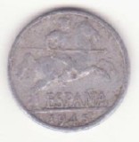 Spania 10 centimos 1945 - cavaler iberian
