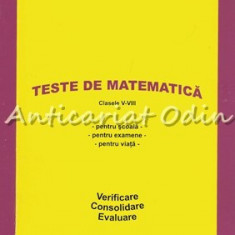 Teste De Matematica - Clasele V-VIII - Tinuta Bejan, Nicoleta Cretu