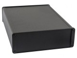 Carcasă aluminiu neagră IP54 165x220x55mm