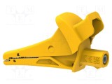 Bornă crocodil 20A galbenă ELECTRO-PJP - Capacitate prindere max. 25mm