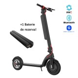Cumpara ieftin Pachet trotineta electrica pliabila iSEN X8 2025 Negru, APP, BT, 10 inch, motor 350W, autonomie pana la 90km, viteza pana la 38km h, baterie detasabil