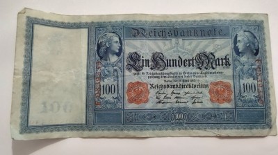 Germania - 100 Mark 1910 foto