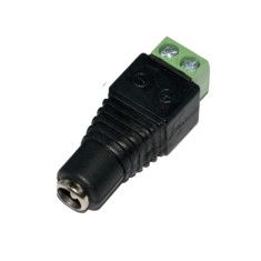 Mufa alimentare CCTV tip mama 2.1 5.5 mm cu prindere surub, adaptor pentru alimentare camere supraveghere compatibil cablu alimentare sau UTP, 1 buc