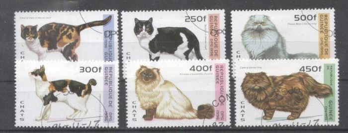 Guinea 1996 Cats Mi.1603-08 used DE.112