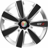 Cumpara ieftin Set 4 Capace Roti GTX Carbon Gri-Negru R15, Pentru Alfa Romeo, Autohelix MSA