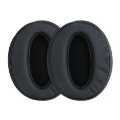 Set 2 Perne de urechi pentru casti Sennheiser HD 4.50 BTNC, Kwmobile, Negru, Piele ecologica, 46414.01