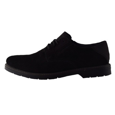Pantofi bărbați, din piele naturală, Rieker, 13000-00-01-22, negru foto