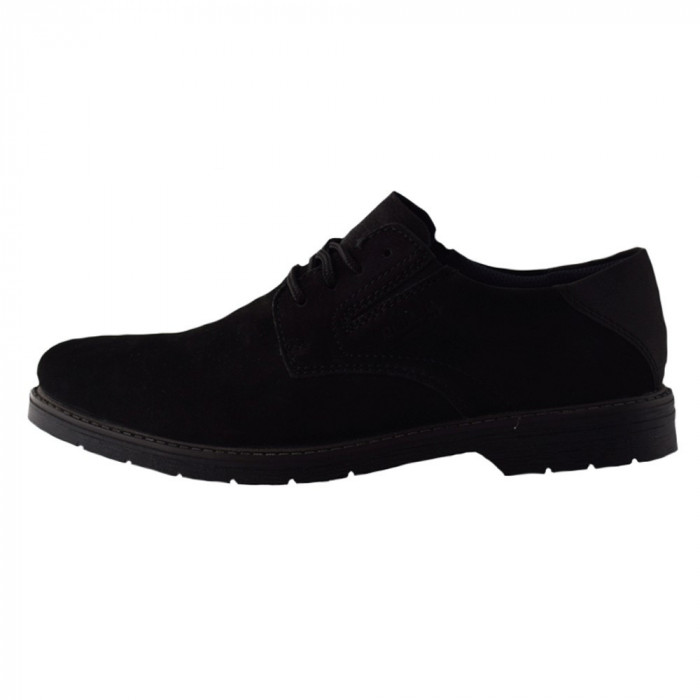 Pantofi bărbați, din piele naturală, Rieker, 13000-00-01-22, negru