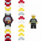 Ceas LEGO City Pompier cu minifigurina